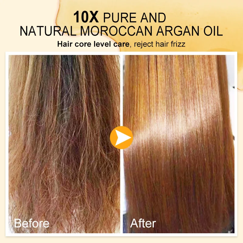 PURC שמן ארגן לשיער סרום טיפול יבש פגום מחוספס שיער החלקה ויטמין E אנטי-אובדן פיצול מוצרי טיפול טיפוח השיער