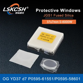 LSKCSH 10pcs 37*7mm לייזר מגן מראות windows עבור OG Y D37 d7 מגן זכוכית 0-6000W יותר מסוג pro קאטר