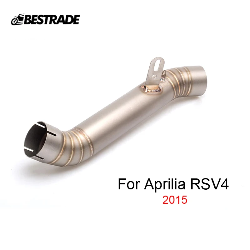 באמצע הצינור עבור Aprilia RSV4 2015 אופנוע פליטה התיכון קישור חיבור צינור להחליק על 60.5 מ 