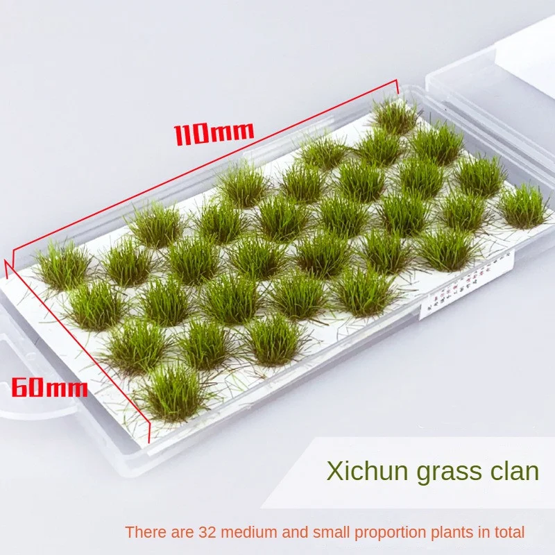 1~8PCS סימולציה דשא הקן מודל חול זירת DIY חומר מציאותי דשא טאפטס מיניאטורי דשא שיחים צמח אשכול נוף