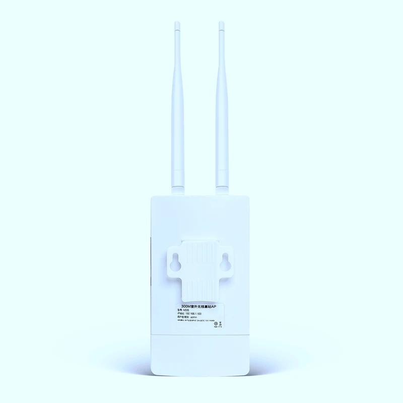 2.4 G Wireless Wifi AP 300Mbps הנתב עם 2X5dbi אנטנה תומך Poe ו-DC אספקת חשמל חיצוני צג