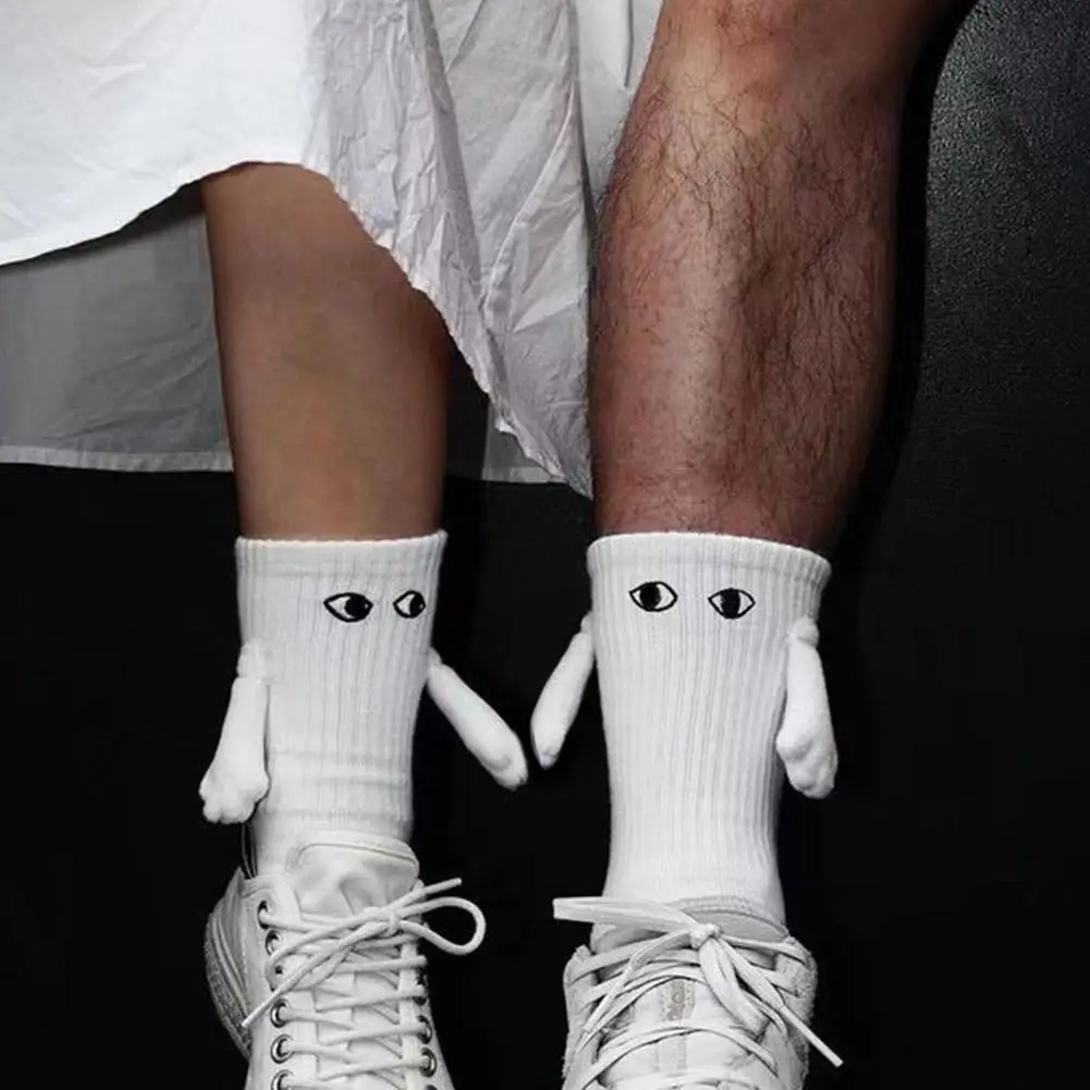 2023 HIGHERSOCKS מצחיק יניקה 3D בובה זוג גרביים תוספות תות רשת גרביים נשים בלתי נראה גרבי כותנה עם הרגליים