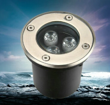 3W RGB LED מתחת לאדמה אור מנורות חיצונית קבר שקוע מנורת רצפה עמיד למים IP67 נוף מדרגות תאורה AC85-265V 12V 24V