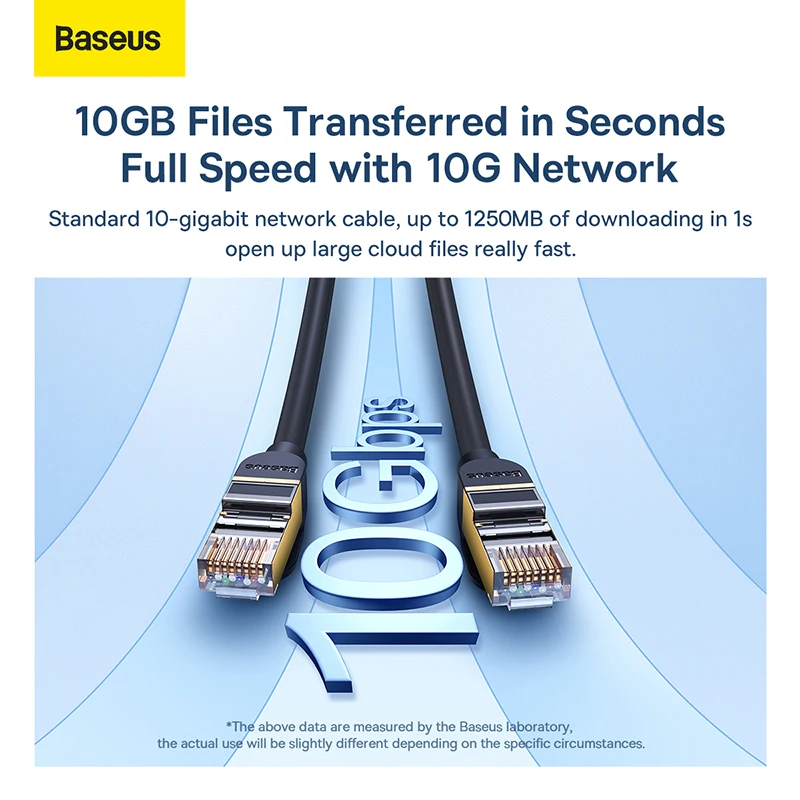 Baseus כבל ה-Ethernet RJ 45 Ca7 כבל STP כבל הרשת 0.2 m 1m 1.5 m 2m 5m 8m תיקון כבל כבל למחשב הנתב הנייד החתול 7