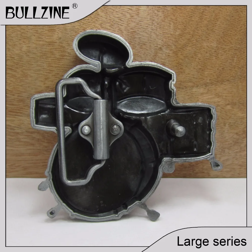 Bullzine סיטונאית סגסוגת אבץ תוף אבזם עם בדיל לסיים מתאים 4 ס 