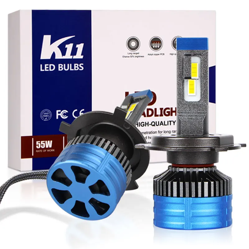 K11-K9 K12 led h4 csp 3570 H7 9005 נורות led עבור focos אור רכב אופנוע הנורה h13 פנסים H11 h4 led פנס