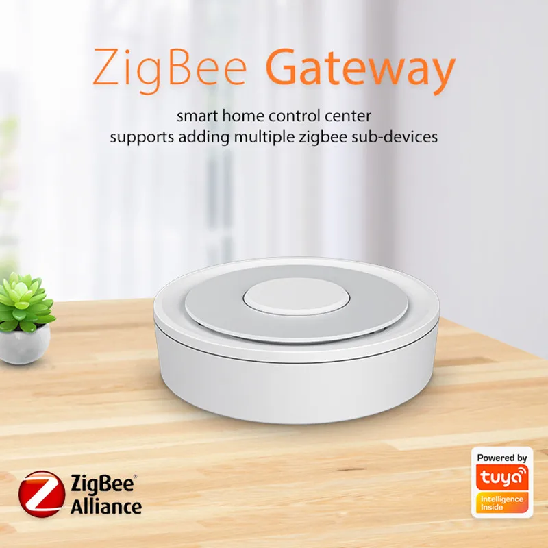 Tuya ZigBee קווי שער רכזת הבית החכם מרכז בקרה עם ממשק LAN אפליקציה של שליטה מרחוק ZigBee תת-מכשירים
