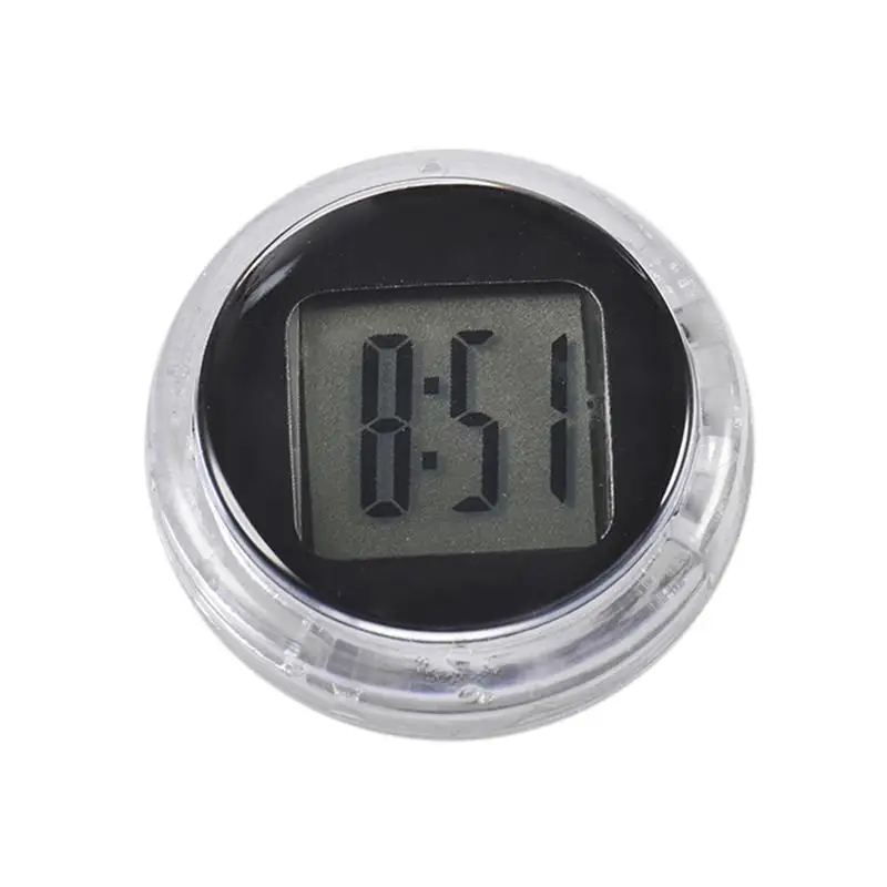 דיגיטלי מיני אופנוע שעון אלקטרוני שעון אלקטרוני צפה צג LCD דיגיטלי עם הדבקה עצמית סוגר שעון אלקטרוני