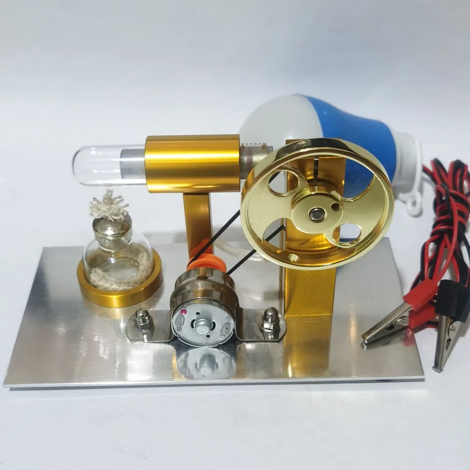 מנוע סטירלינג אדים של מודל פיזיקה מדע וטכנולוגיה מדע ייצור קטן קטן ההמצאה ניסיוני מכונית צעצוע