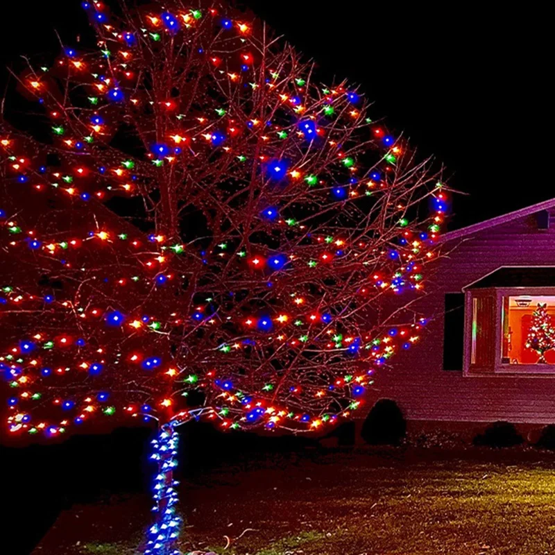נייד עמיד למים ליל כל הקדושים, חג המולד, אורות אורות עץ עם תקע אמריקאי קל להתקין
