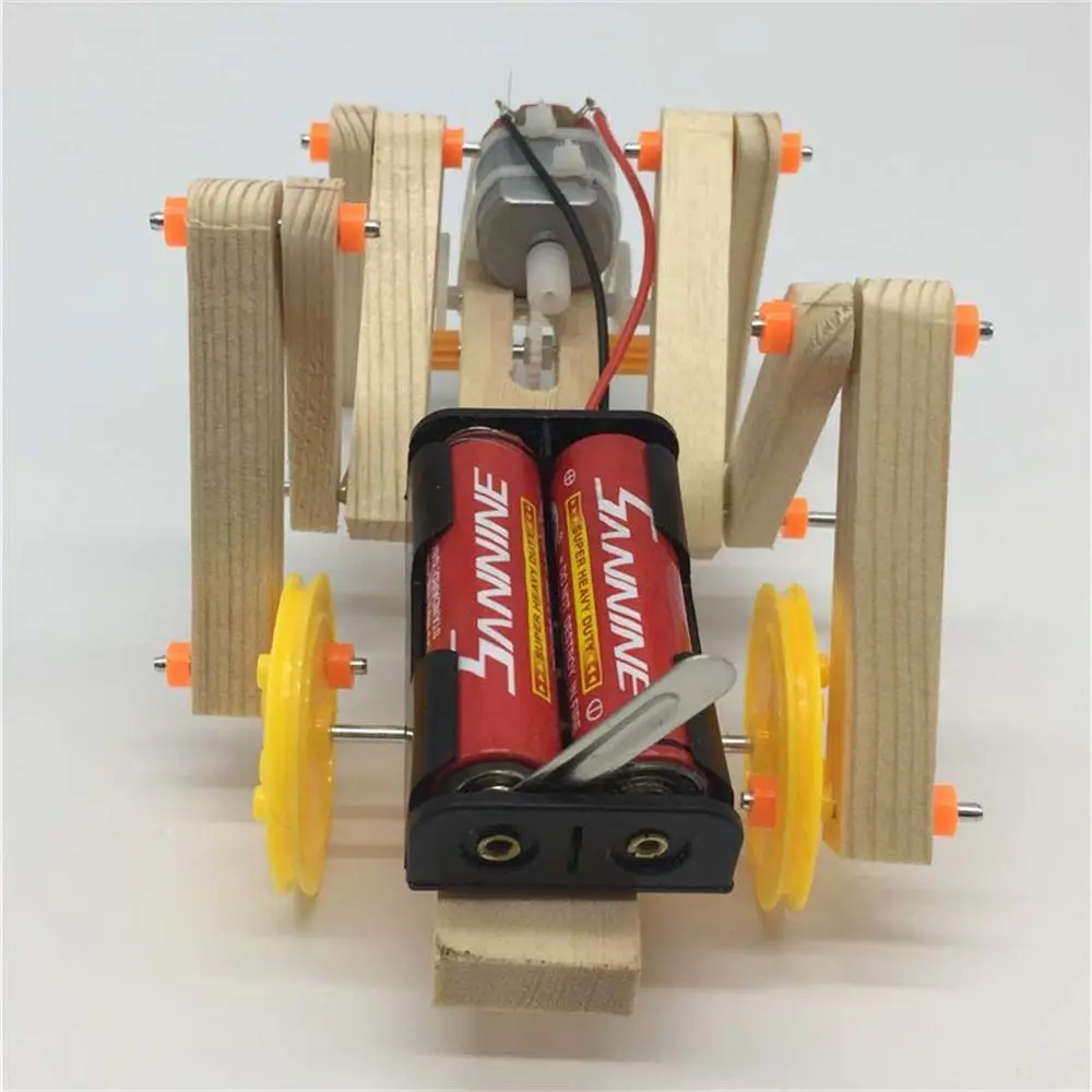 עניין DIY ערכת תלמידי פיזיקה צעצוע בניית מודל הרכבת מודל זוחל רובוט רובוט עכביש צעצועים חינוכיים