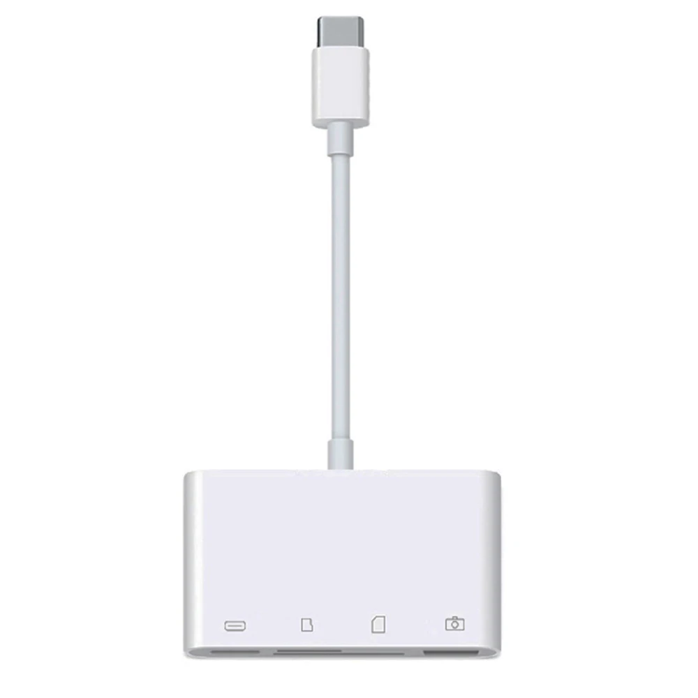 10pcs/lot 4 in 1 USB 3.1 USB-C מצלמה מיקרו SD/TF קורא כרטיסים מתאם עבור סוג C טלפון נייד Macbook iPad