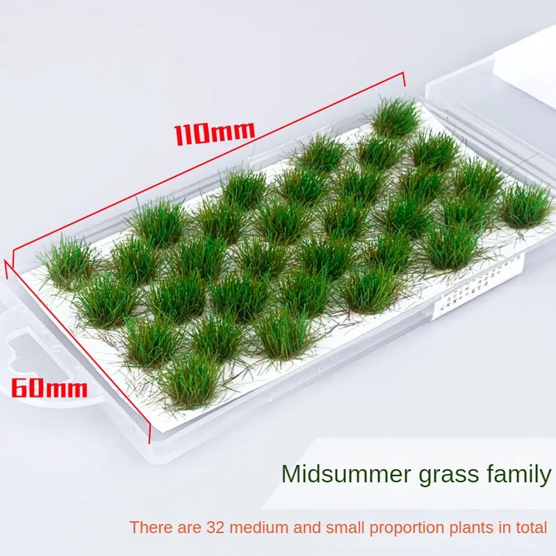 1~8PCS סימולציה דשא הקן מודל חול זירת DIY חומר מציאותי דשא טאפטס מיניאטורי דשא שיחים צמח אשכול נוף
