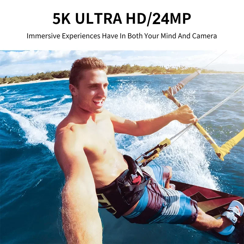 5K EIS 4K 60fps רעש לשחק ולוג פעולה המצלמה מצלמת וידאו עמיד למים