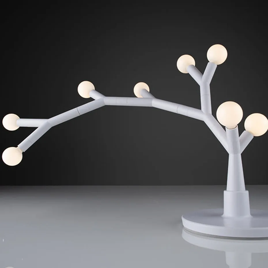 DIY מנורות שולחן עבור Stusy קריאה נורדי השינה אור יצירתי ענף עץ מנורת שולחן הסלון חג המולד דקו לילה אור