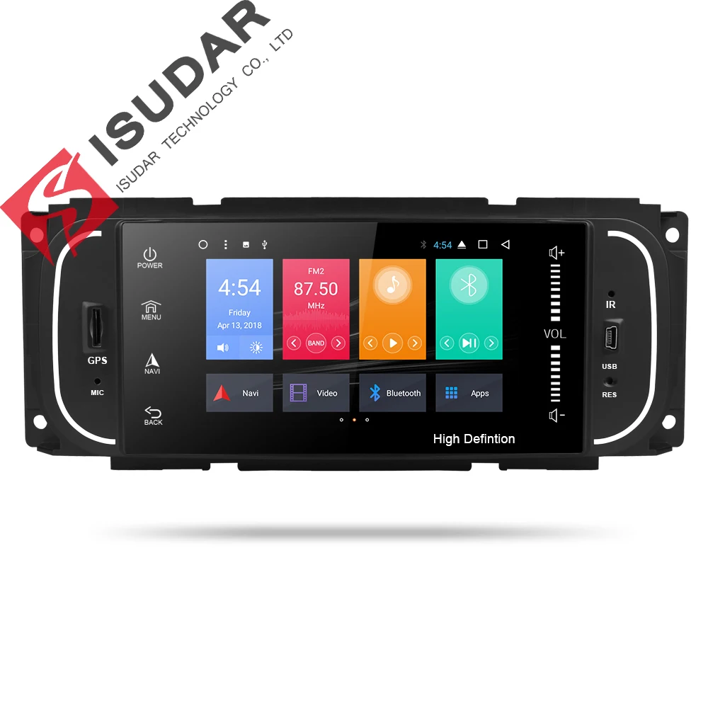 Isudar ברכב נגן מולטימדיה 1din אנדרואיד 7.1.1 5 אינץ 'על ג' יפ/קרייזלר/דודג '/חירות/רנגלר/סברינג/גרנד צ ' ירוקי רדיו GPS