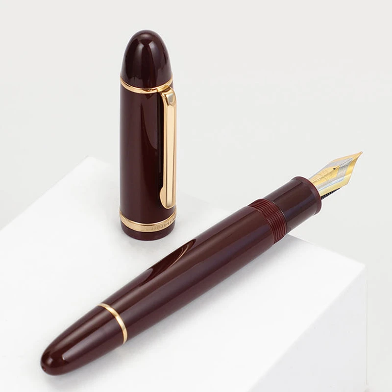 Jinhao X159 זהב קליפ עט נובע אקריליק חבית עדין לכה Iraurita בסדר החוד לכתיבת המשרד הספר A7107