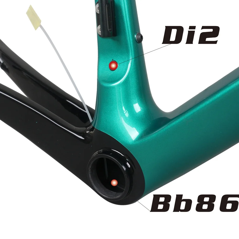 Superlight דיסק בלם טיפוס אופני כביש מסגרת FM619 צבע מותאם אישית סיבי פחמן T1000 BB86 התחתון