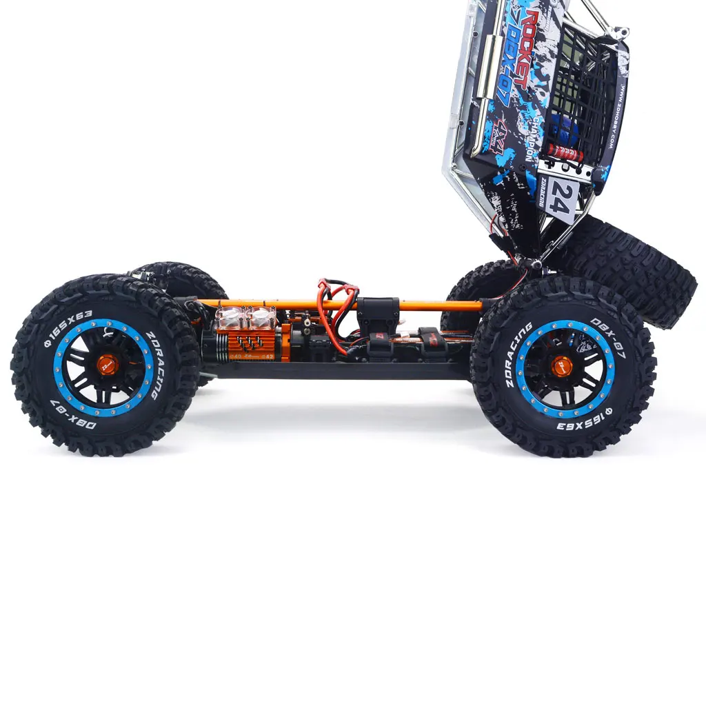 ZD מירוץ DBX-07 1/7 2.4 G 4WD 80km/h במהירות גבוהה RC רכב ללא מברשות מחוץ לכביש משאית שליטה מרחוק חשמלי RTR דגמי צעצועים לילדים