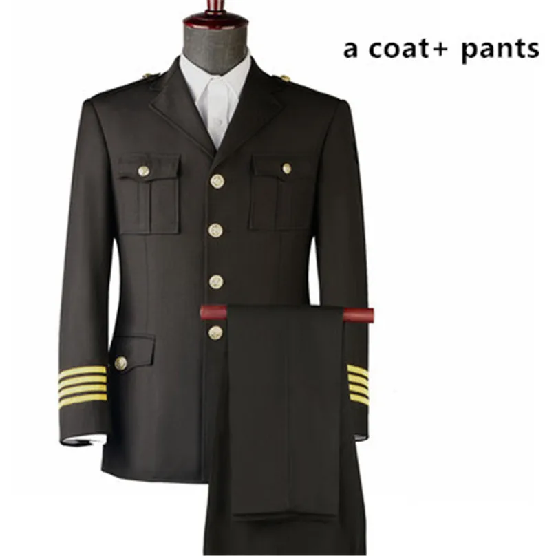 בדרגה גבוהה לעבוד ללבוש של גברים האביב והסתיו חליפת העסקים מעיל קלאסי מדים של צבא השומר על קוספליי מתנה