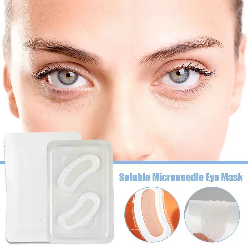 חומצה היאלורונית מסיכת עיניים Microneedle רטיות ג ' ל הפנים נפיחות, עיגולים משטח טיפול אנטי אפל מסכת לחות קמטים E U1X0