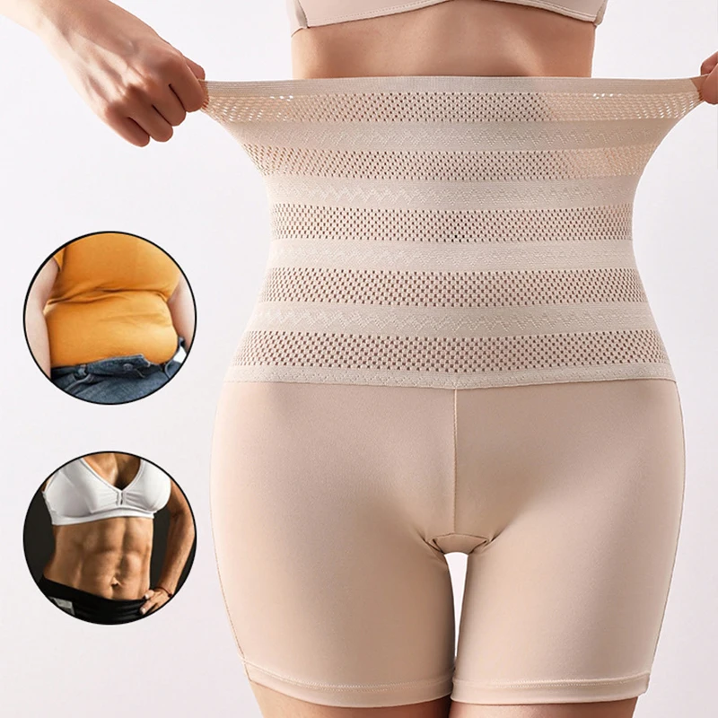נשים גבוהה המותניים הרזיה עיצוב התחתונים תחת מרים חלקה הלבשה תחתונה אלסטיות גבוה לנשימה הבטן המחוך מכנסיים תחתונים
