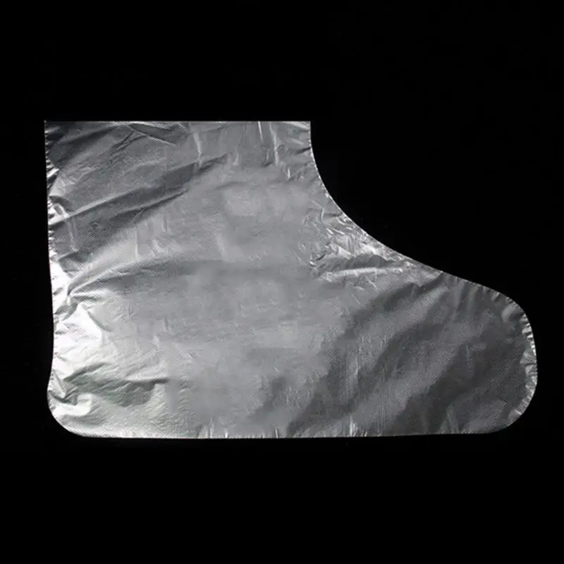 100Pcs/חבילת פלסטיק חד פעמיות רגל מכסה שקוף נעליים כיסוי פרפין אמבטיה שעווה ספא טיפול שקיות אניה המגפיים