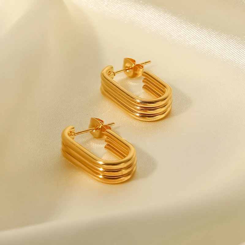 Bilandi רטרו תכשיטי מתכת זרוק עגילים פשוט עיצוב מגניב חם מכירת צבע זהב עגילים לנשים מסיבת מתנות Dropshipping