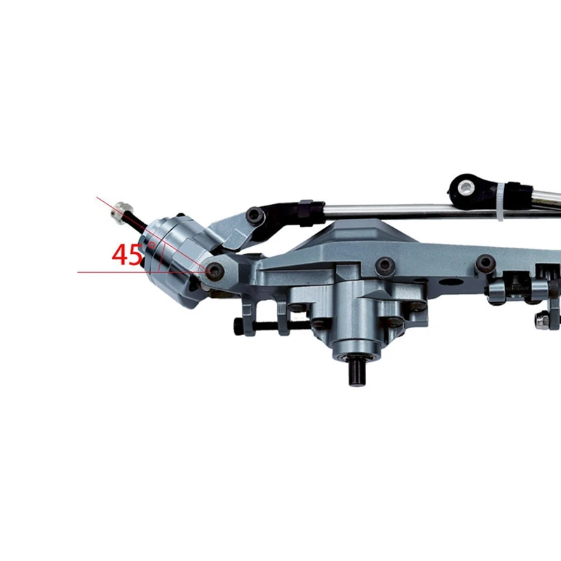 CNC סגסוגת אלומיניום קדמי ואחורי פורטל אקסל עבור Axial SCX10 III AXI03007 1/10 RC Crawler המכונית שדרוגים חלקים אביזרי כסף