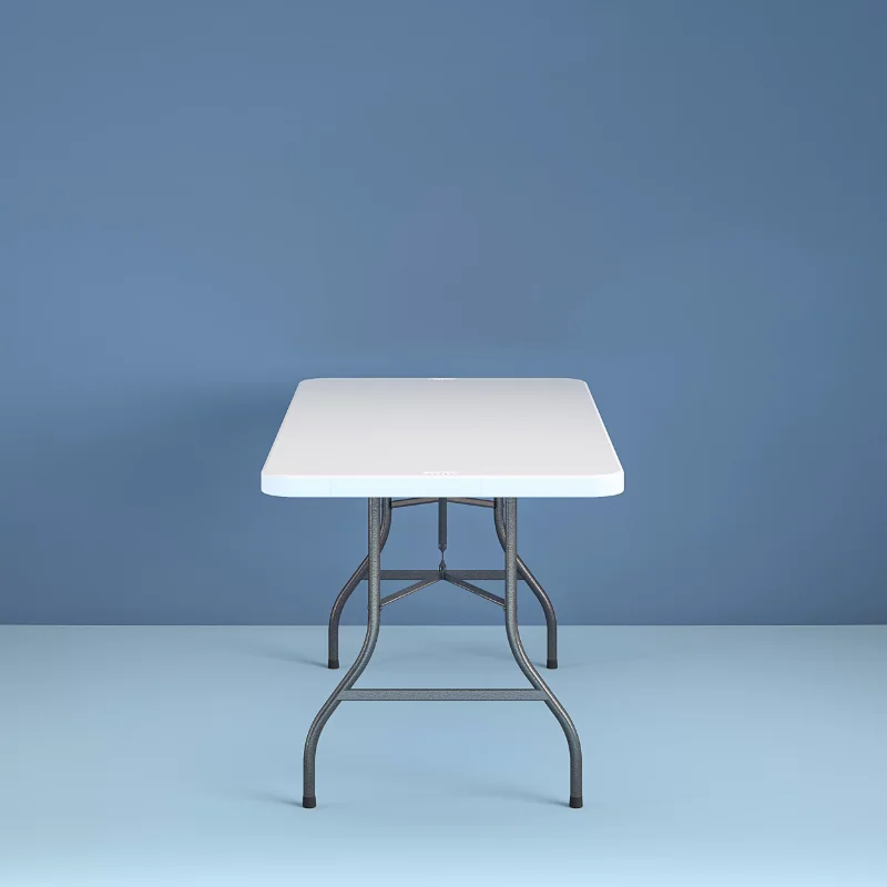 Cosco 6ft הלבן גינה חיצונית קמפינג פיקניק שולחן שולחן מתקפל נייד