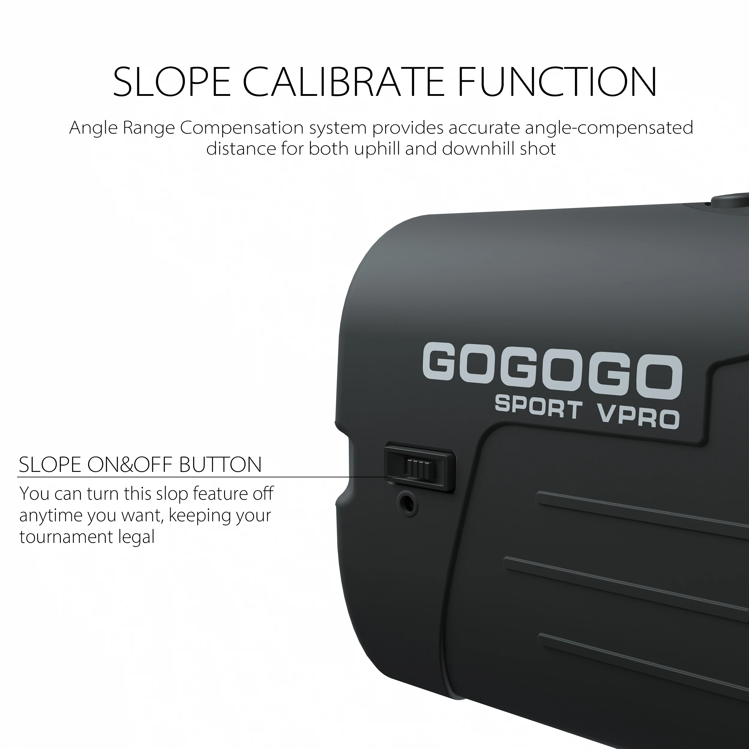 Gogogo ספורט Vpro לייזר גולף/ציד טווח 6X תצפית 600/ 1000m מאתר טווח עם שיפוע Pin-המחפש הדגל-מנעול GS03MTL