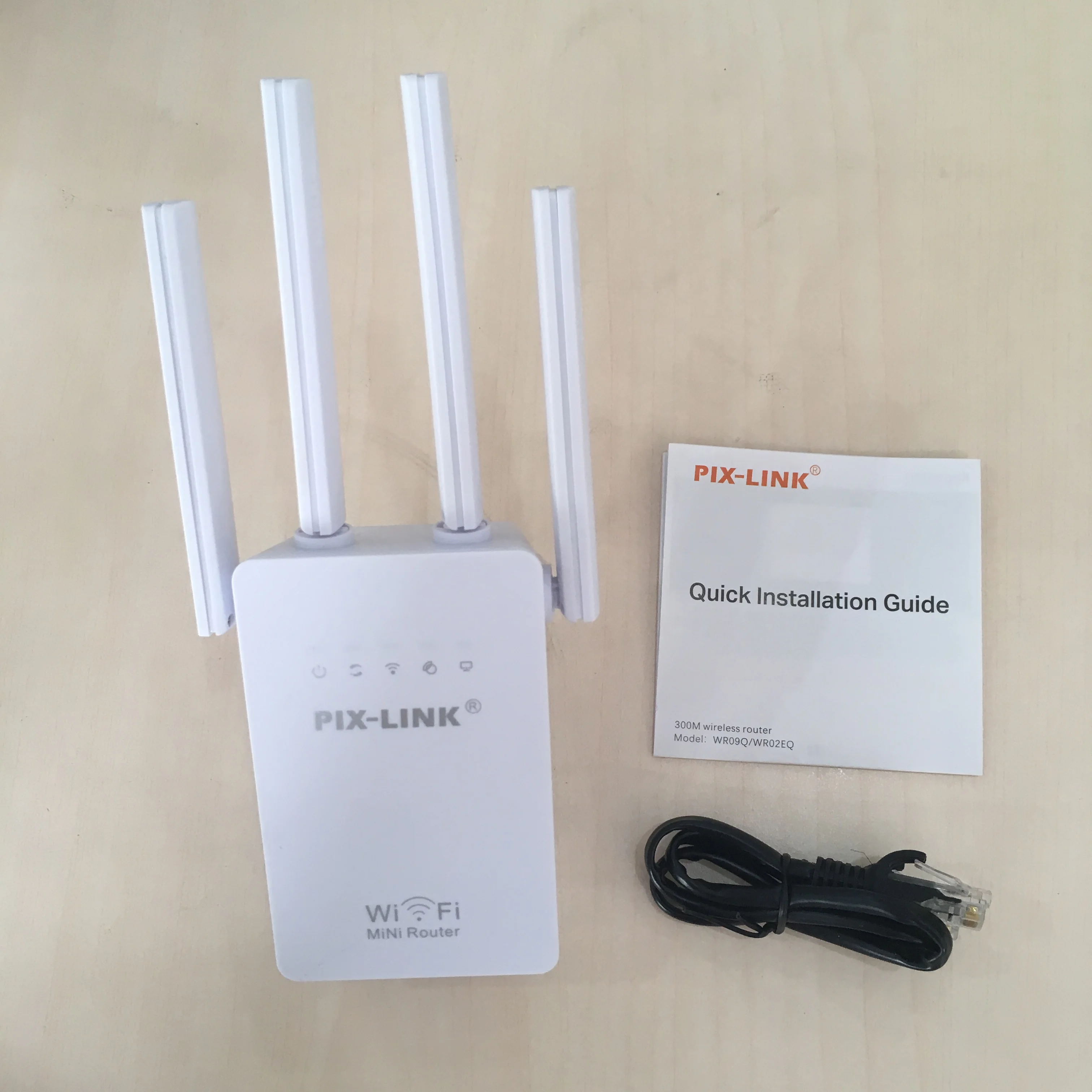 LV-WR02EQ אלחוטי 300Mbps מיני wifi נתב עם 4 אנטנה חיצונית ארוך טווח Extender Booster Repeaters