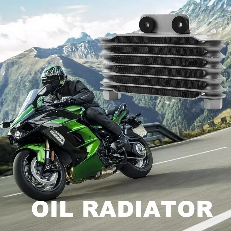 אופנוע שמן רדיאטור אלומיניום מנוע האופנוע רדיאטור שמן שונה אביזרים עבור רוב אופנועים, כלי רכב מחוץ לכביש עפר.