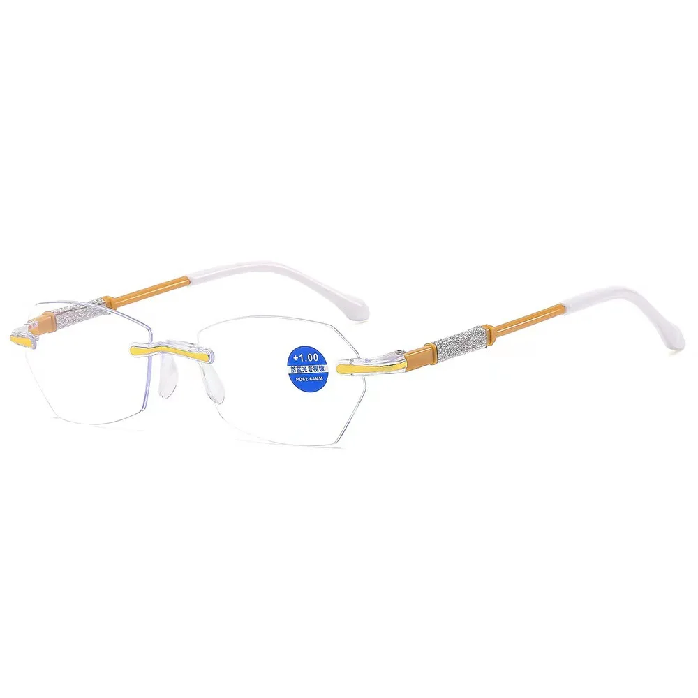 אור כחול חסימת נשים גברים של משקפי קריאה האולטרה יהלום לחתוך העסק המחשב זוקן ראייה משקפיים Diopter עד +4.0