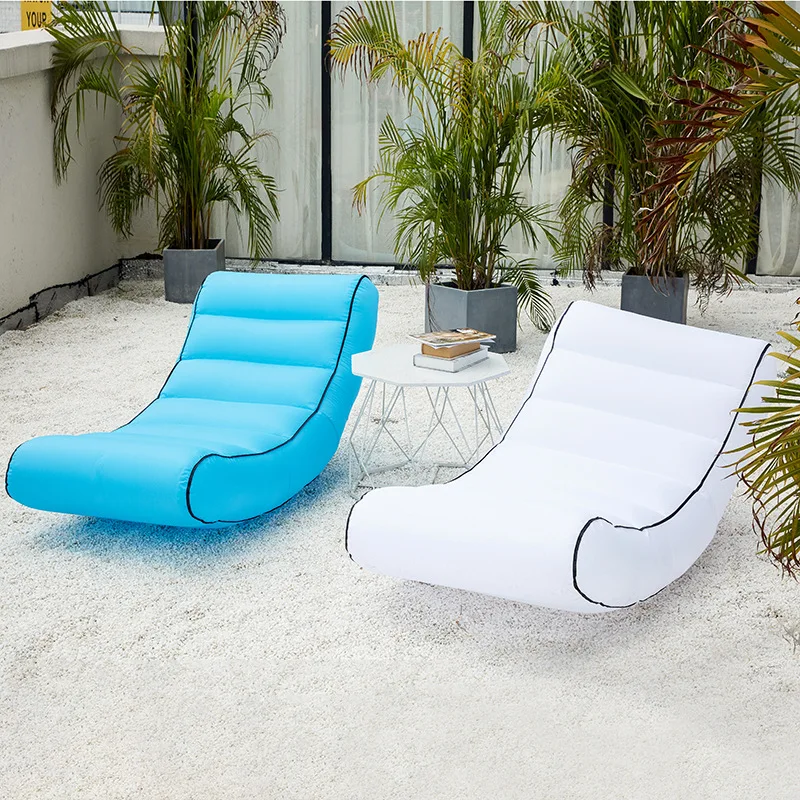 גינה חיצונית הדשא עצלנים ספת יחיד מתנפח רהיטים כורסה נייד נסיעות קמפינג חוף מתקפל טרקלין הכיסא הכיסא