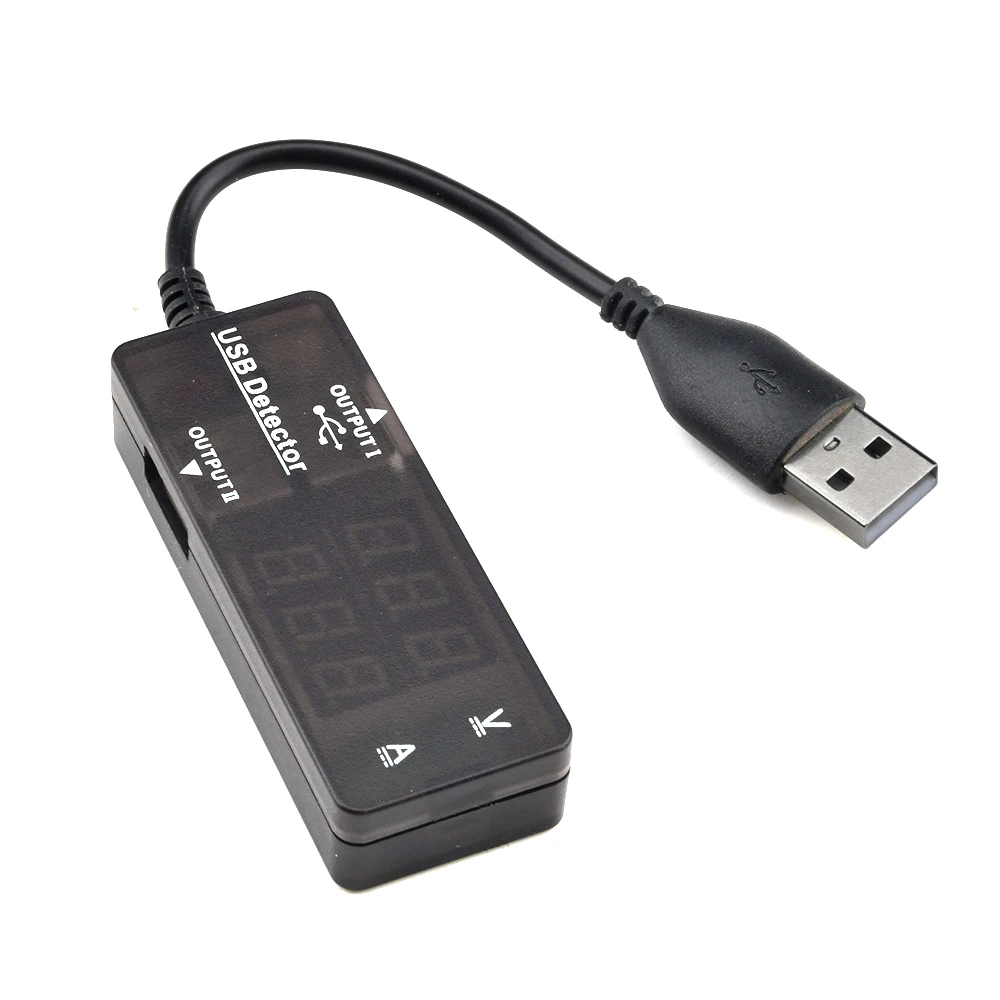 דיגיטלי מד הזרם מודד עם כבל USB LCD מיקרו תצוגה כפולה מטר טלפון נייד ספק כוח לוח USB הבוחן גלאי