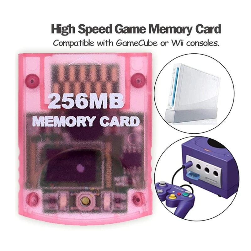 כרטיס זכרון 256MB עבור Gamecube עבור GC עבור ה-Wii משחק וידאו מערכת הבקרה מקצועי כרטיס זיכרון Memory Stick ABS