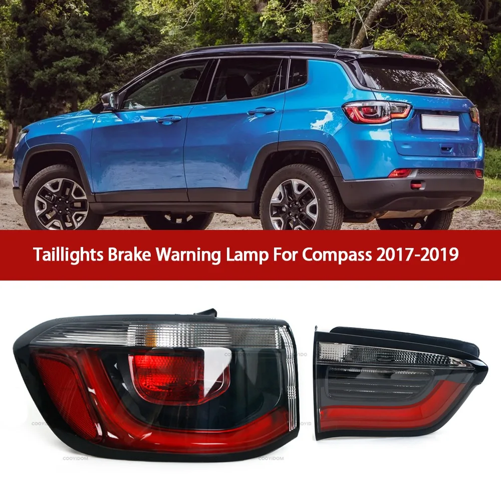 מכונית אחורי שמאל פנימי פנס איתות אחוריים בלם מנורת אזהרה על ג ' יפ מצפן 2017-2019