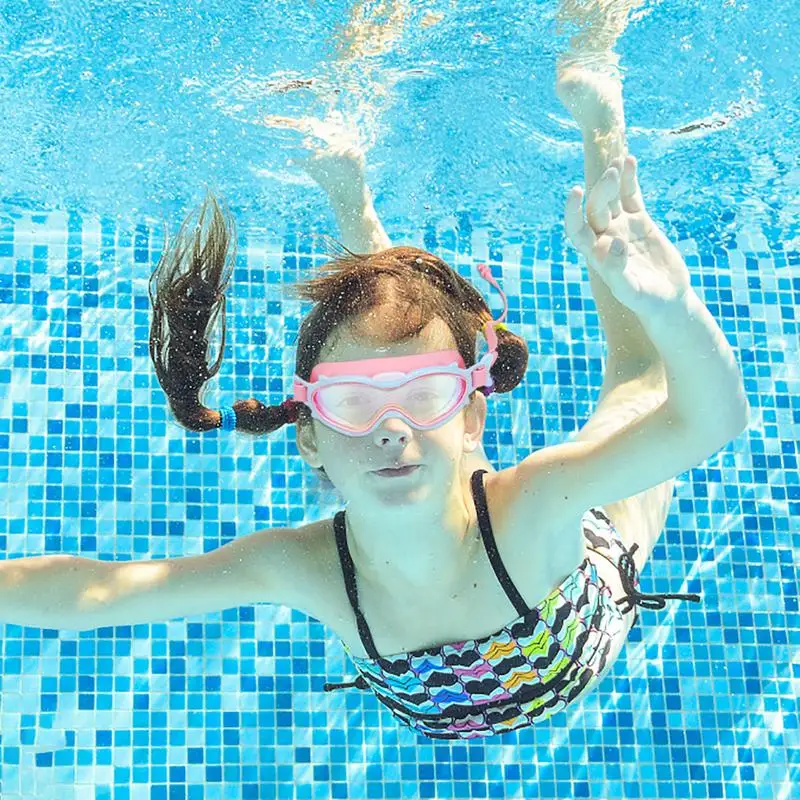 מקצועית ילדים שחייה משקפי לא דולף עמיד למים אנטי ערפל HD שחייה משקפיים ילדה ילד בריכת ילדים Eyewear