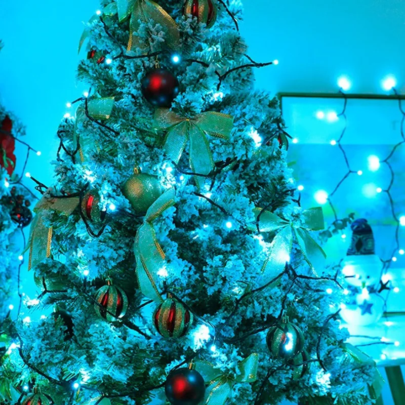 נייד עמיד למים ליל כל הקדושים, חג המולד, אורות אורות עץ עם תקע אמריקאי קל להתקין
