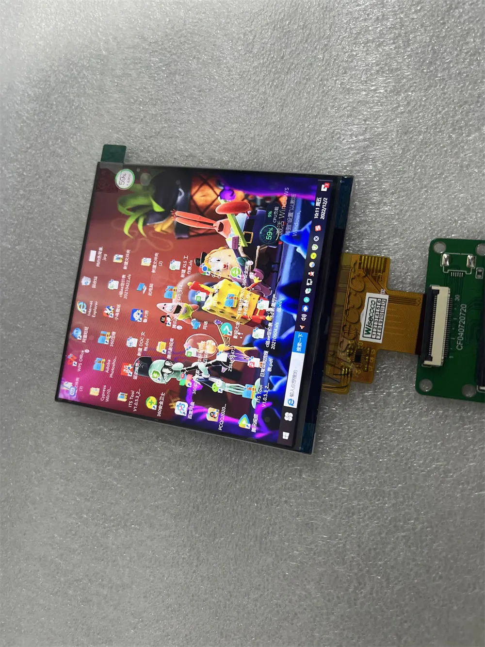 4.1 אינץ ' 720*720 מסך TFT-Lcd Mipi נהג לוח מרובע LCD מודול תעשייתי מסך הבית החכם