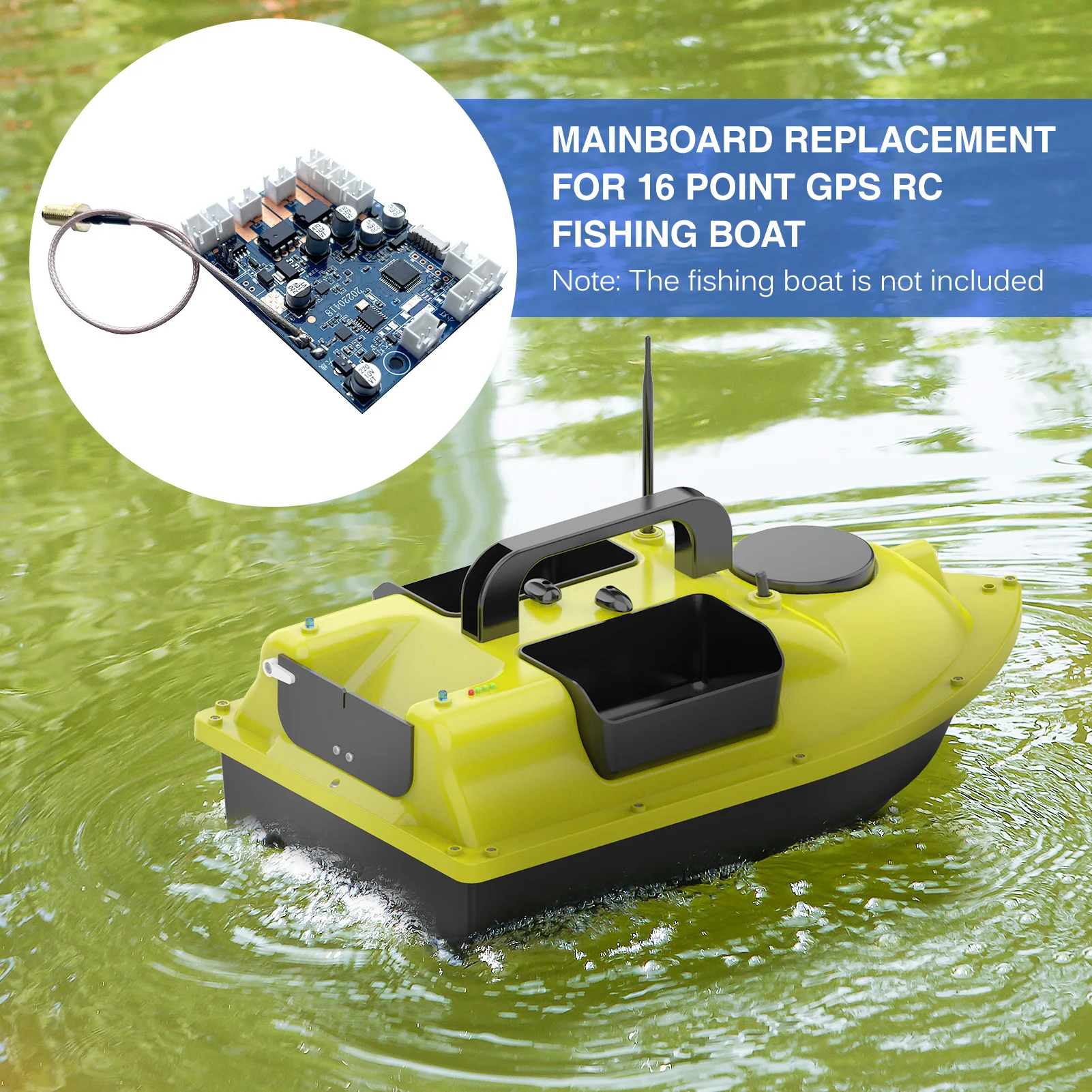 D18E GPS דיג פיתיון בסירה עם 3 פיתיון מכולות אוטומטי פיתיון בסירה עם 500M מרחוק טווח 10000mAh דיג מזין