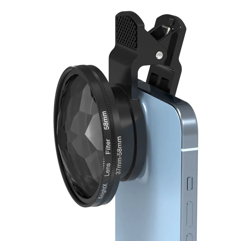 KnightX פריזמה עדשה 52mm 58mm 67mm 77mm המצלמה מסנן פיצול Diopter מסתובב הפכפך. מספר צילום UV CPL ND