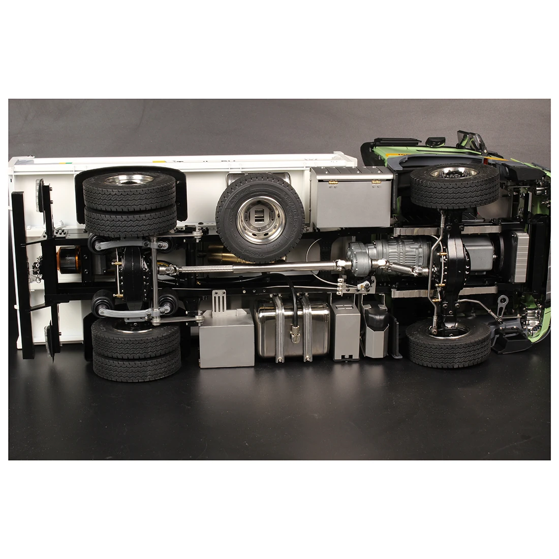 LXY RC 1/14 4×4 מדומה מתכת הידראולי משקל משאית מכונות בנייה דגם הרכב עם 3-מהירות Gearbox לנעול
