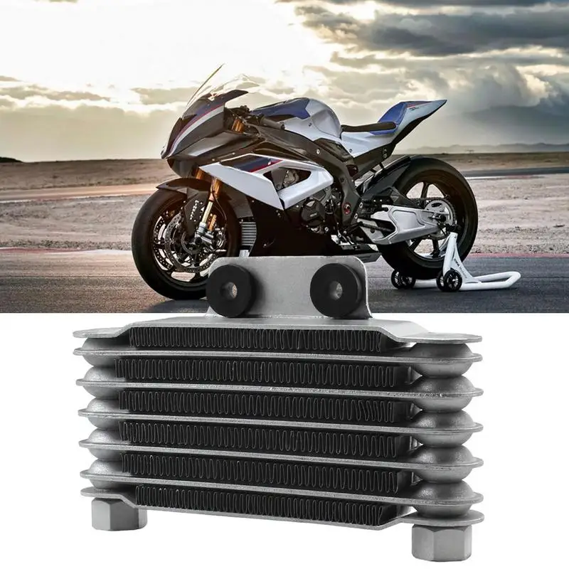 אופנוע שמן רדיאטור אלומיניום מנוע האופנוע רדיאטור שמן שונה אביזרים עבור רוב אופנועים, כלי רכב מחוץ לכביש עפר.