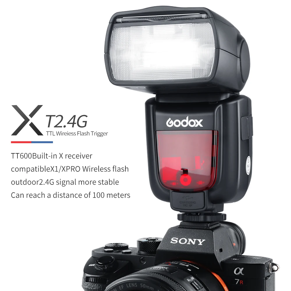 איכות טובה Godox TT600 2.4 G Wireless GN60 המצלמה נקודת זום ידני FlashMaster/עבד פלאש מצלמה Speedlite עם Xpro ההדק