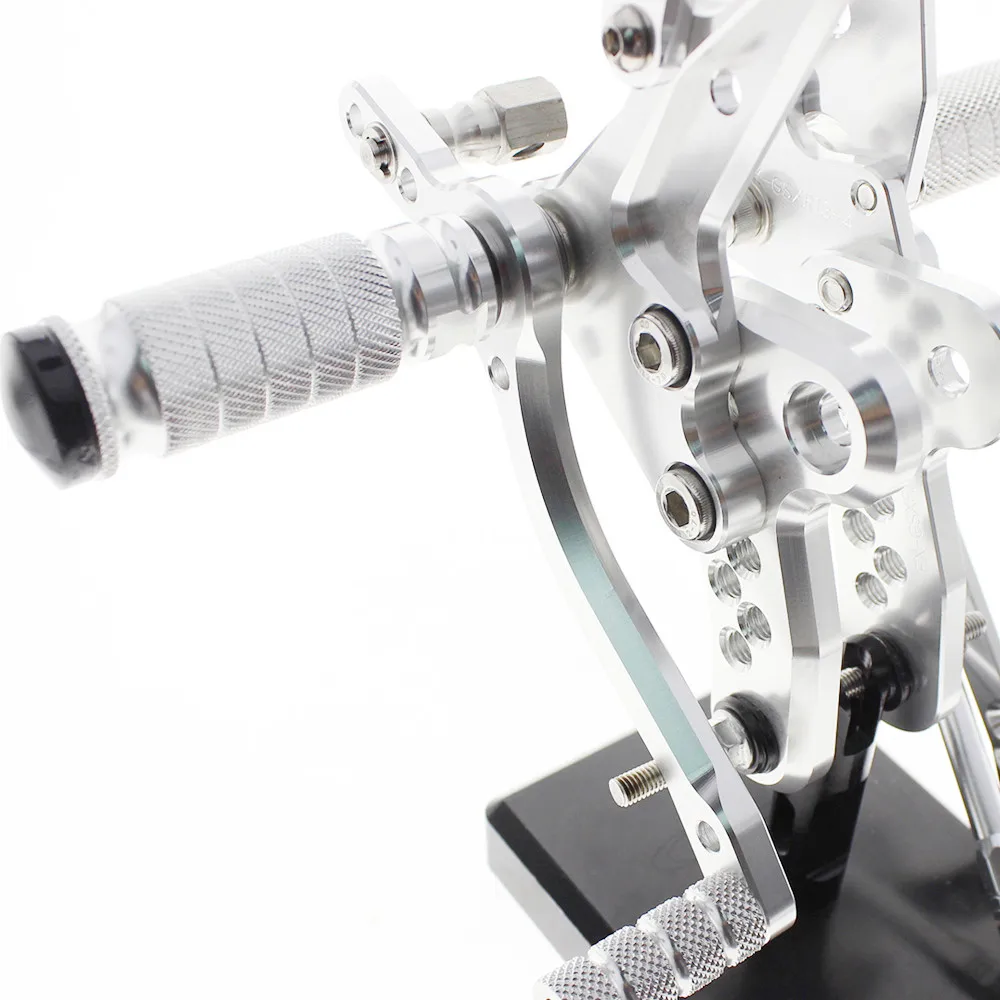 עבור סוזוקי GSX1300R הייבוסה 1999-2015 מתכוונן אלומיניום אופנוע הדום Rearset Footpeg אחורי הגדר הדום רגלי פג חדש