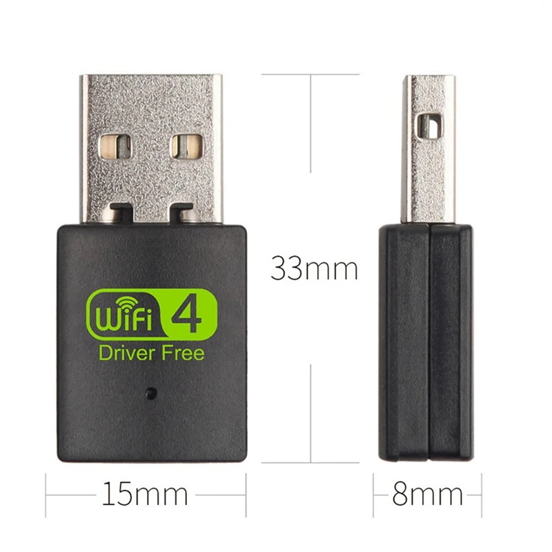 300Mbps מתאם Wifi חינם נהג Wireless Receiver כרטיס רשת USB אלחוטי Wifi המשדר מיני אות מקלט