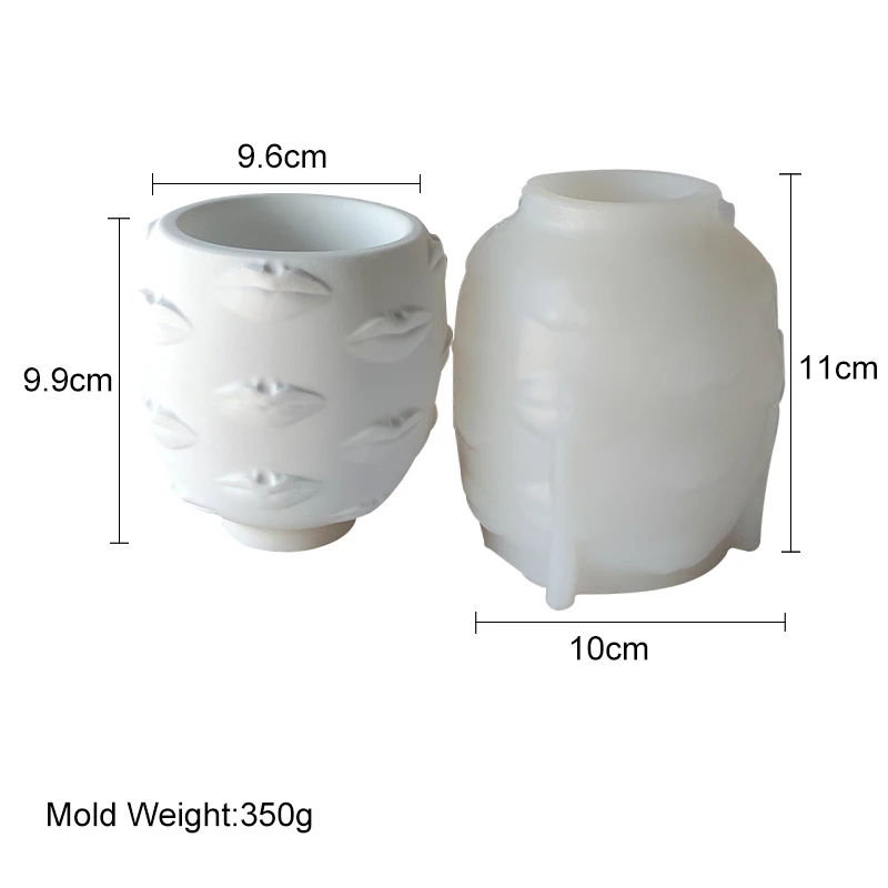 B0020 DIY 3D עיצוב חדש בעבודת יד דקורטיביים השפתיים אגרטל סיליקון עובש השפה צורת הבקבוק עציץ עובש