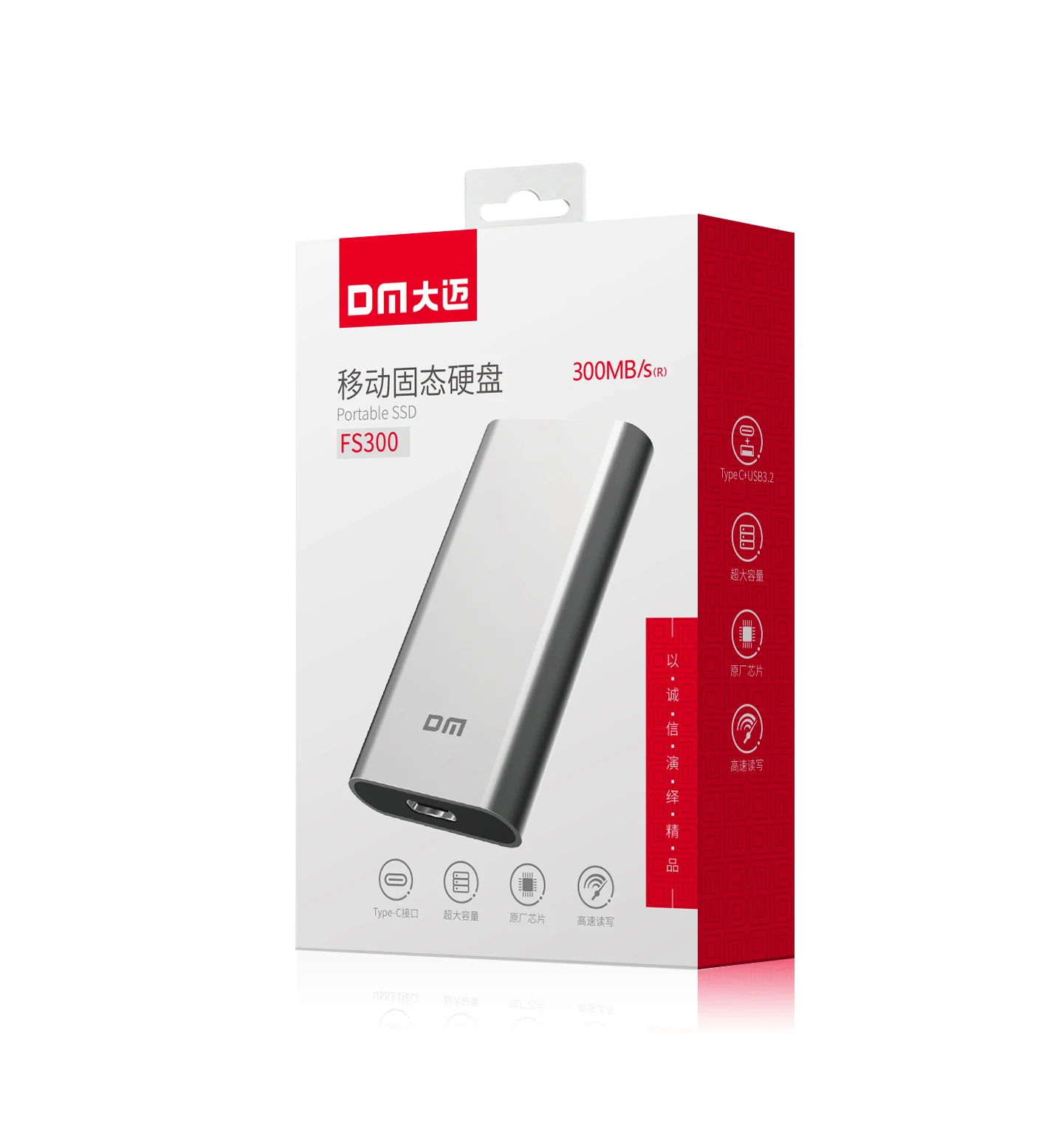 DM חיצוני SSD כונן קשיח 256GB 512GB 1TB נייד כונן קשיח חיצוני דיסק קשיח למחשב נייד עם סוג ג ' USB 3.1 FS300